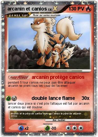 Pokemon arcanin et canios