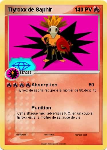 Pokemon Tiyroxx de Saphir
