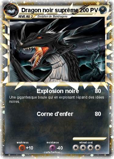 Pokemon Dragon noir suprême