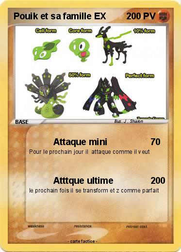 Pokemon Pouik et sa famille EX