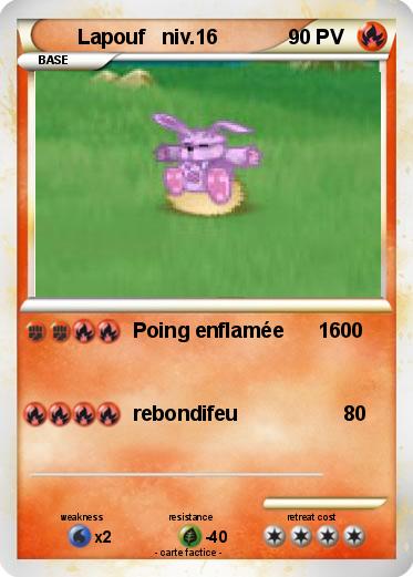 Pokemon Lapouf   niv.16