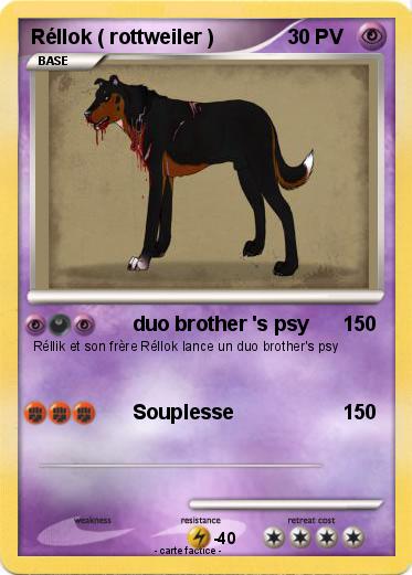 Pokemon Réllok ( rottweiler )