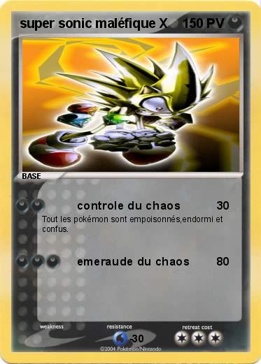 Pokemon super sonic maléfique X