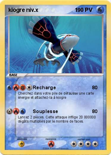 Pokemon kiogre niv.x                        1