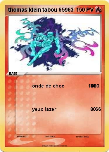 Pokemon thomas klein tabou 65963        