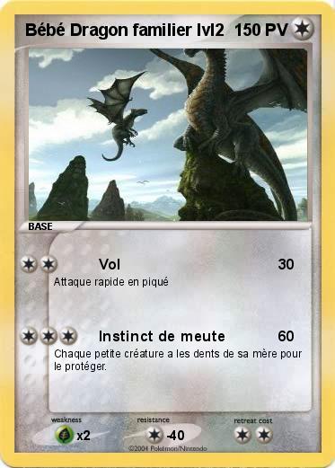 Pokemon Bébé Dragon familier lvl2