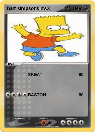 Pokemon bart simpsons nv.X