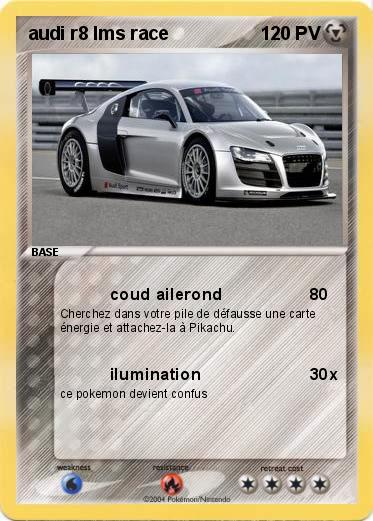 Pokemon audi r8 lms race