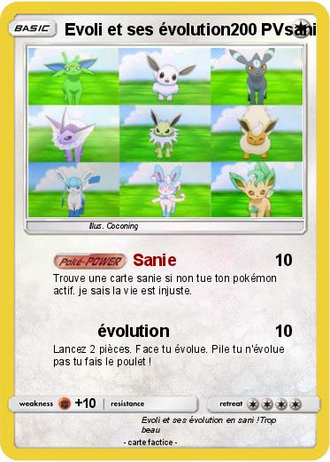 Pokemon Evoli et ses évolution            sani