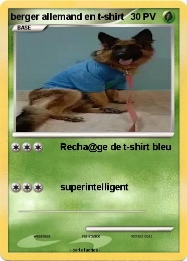 Pokemon berger allemand en t-shirt