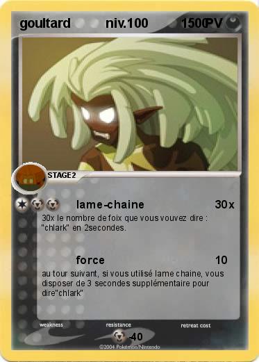 Pokemon goultard          niv.100               0                                     