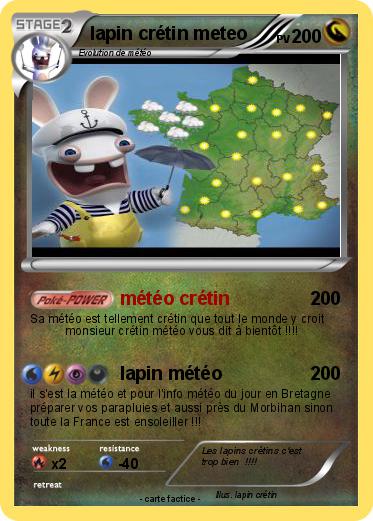 Pokemon lapin crétin meteo