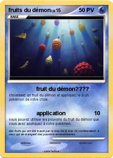 Pokemon fruits du démon