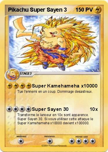 Pokemon Pikachu Super Sayen 3