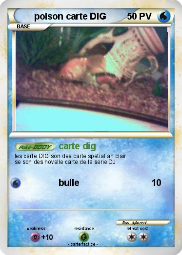 Pokemon poison carte DIG