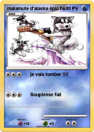 Pokemon malamute d'alaska épic fail