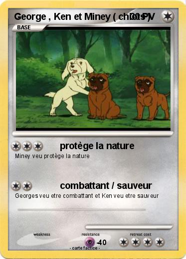 Pokemon George , Ken et Miney ( chiots )