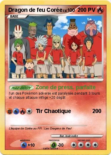 Pokemon Dragon de feu Corée