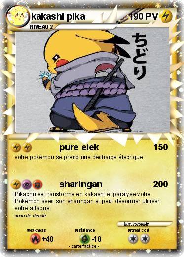 Pokemon kakashi pika