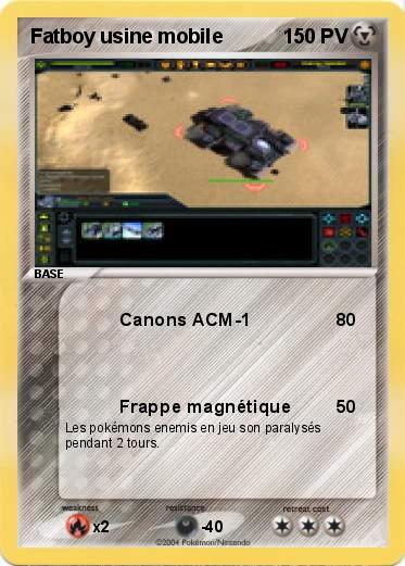 Pokemon Fatboy usine mobile