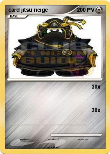 Pokemon card jitsu neige