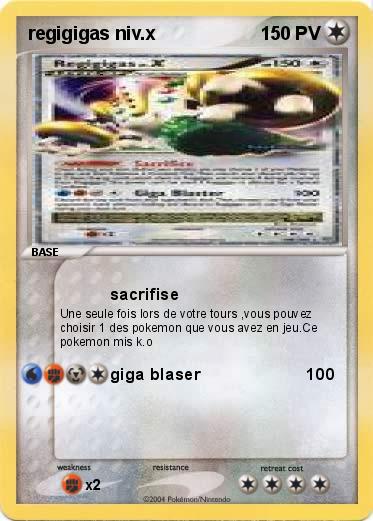 Pokemon regigigas niv.x