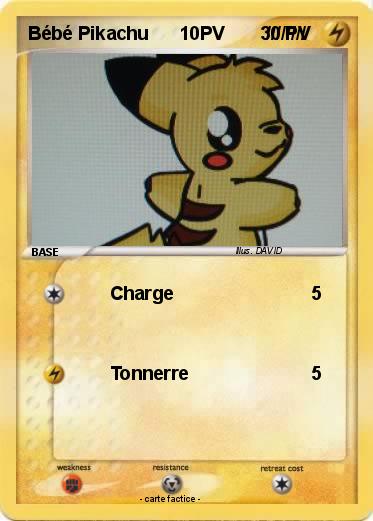 Pokemon Bébé Pikachu      10PV        ////////