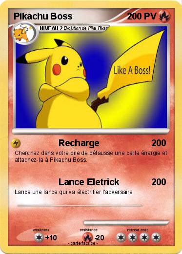 Pokemon Pikachu Boss