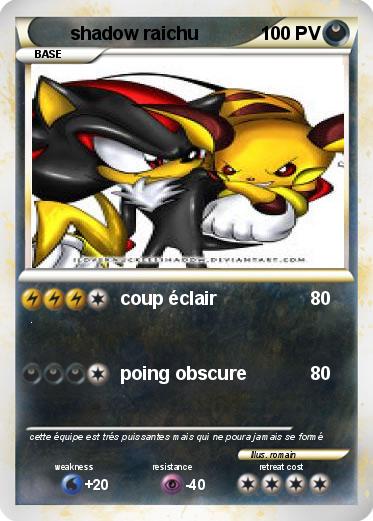 Pokemon shadow raichu