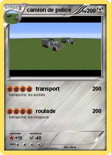 Pokemon camion de police