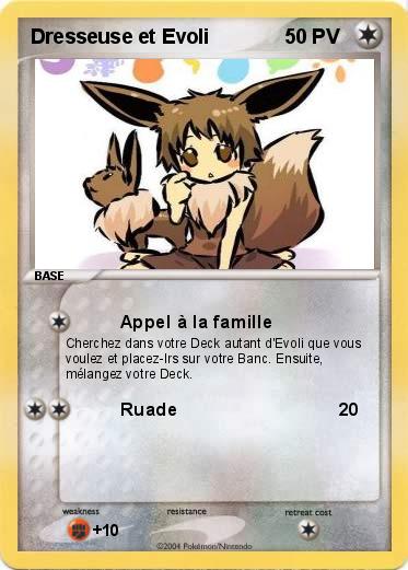 Pokemon Dresseuse et Evoli