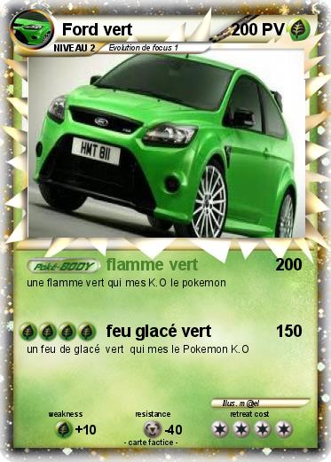 Pokemon Ford vert