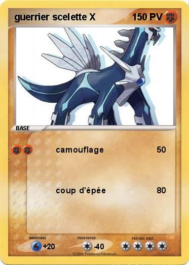 Pokemon guerrier scelette X
