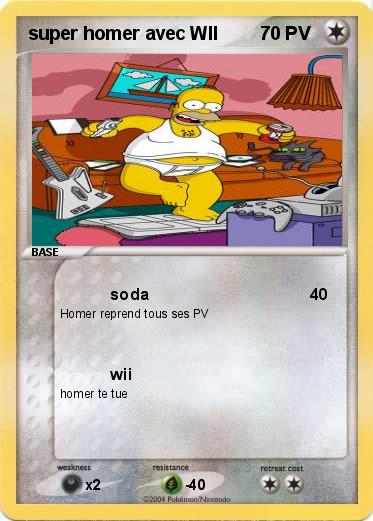 Pokemon super homer avec WII