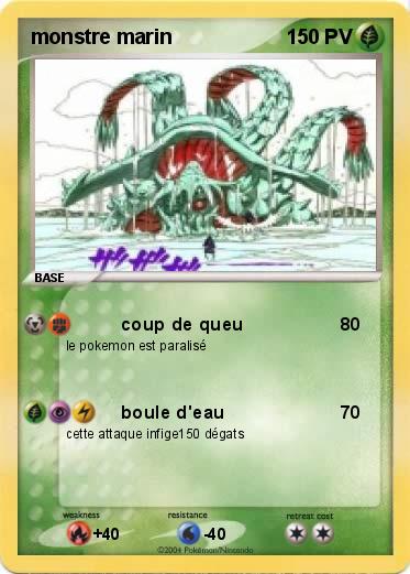 Pokemon monstre marin 