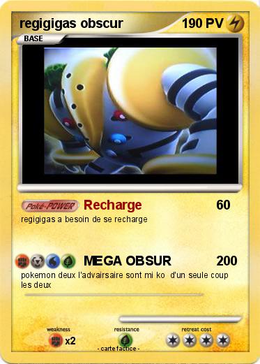 Pokemon regigigas obscur