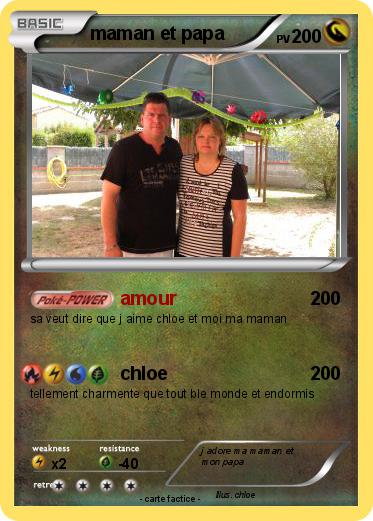 Pokemon maman et papa