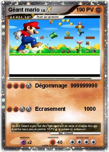 Pokemon Géant mario