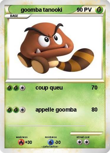 Pokemon goomba tanooki