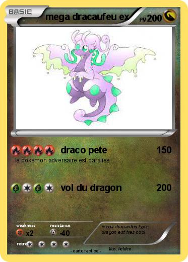 Pokemon mega dracaufeu ex