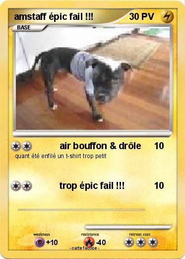 Pokemon amstaff épic fail !!!