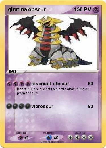 Pokemon giratina obscur