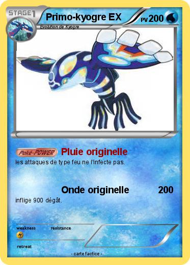 Pokemon Primo-kyogre EX