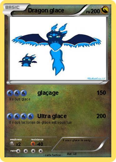 Pokemon Dragon glace