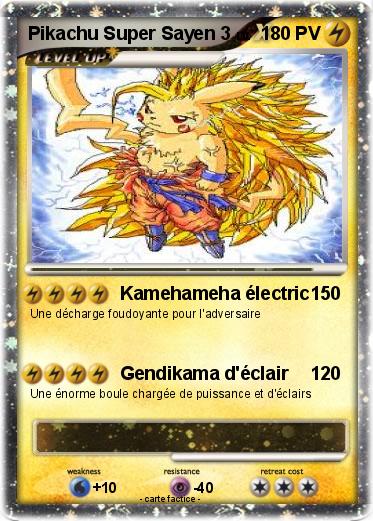 Pokemon Pikachu Super Sayen 3