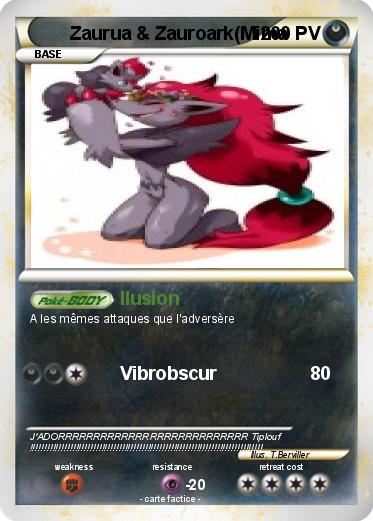Pokemon Zaurua & Zauroark(Mima
