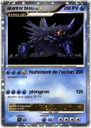 Pokemon akantor bleu