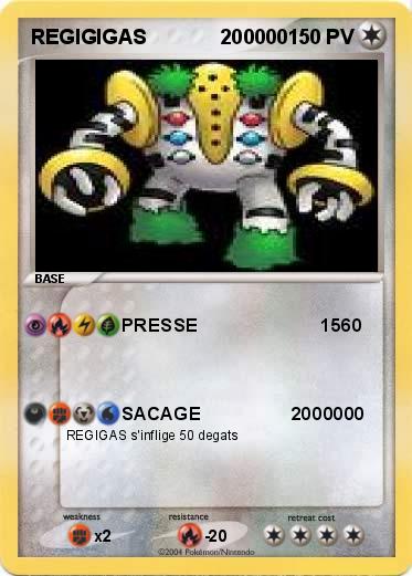 Pokemon REGIGIGAS             200000