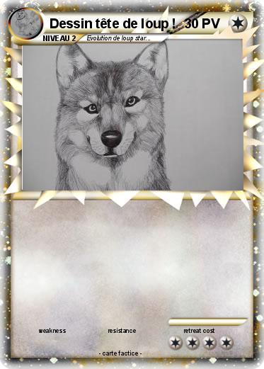 Pokemon Dessin tête de loup !