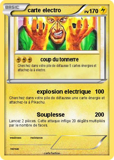 Pokemon carte electro